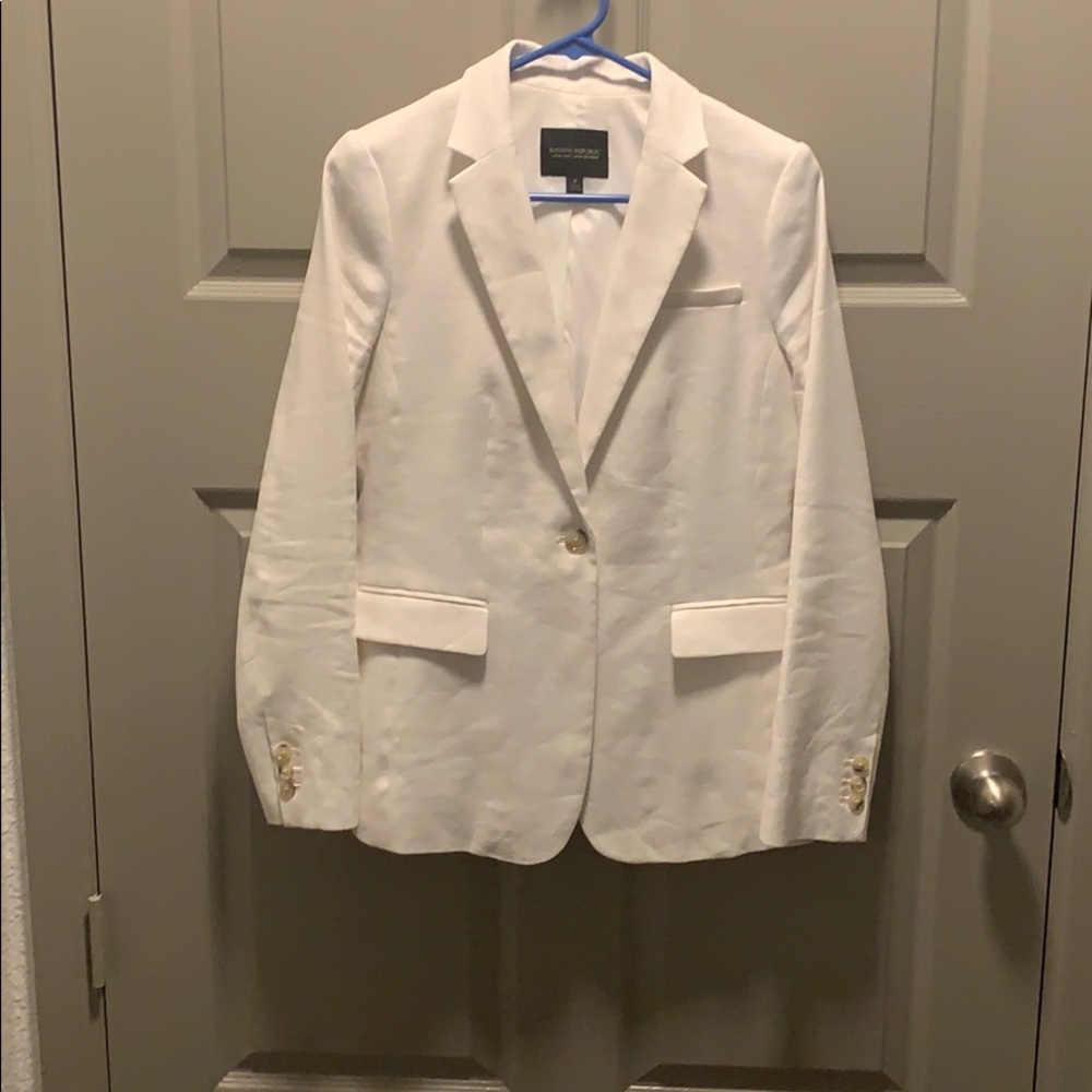 Banana Republic white Linen Cotton blazer
